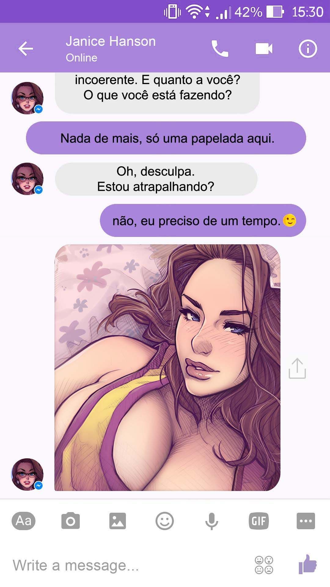 Chat With Janice Capitulo 1 - pagina 4 Chat With Janice Capitulo 1 - pagina 4